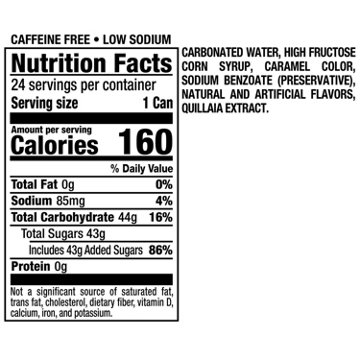 A&W Root Beer Caffeine Free Soda 24 pk Cans