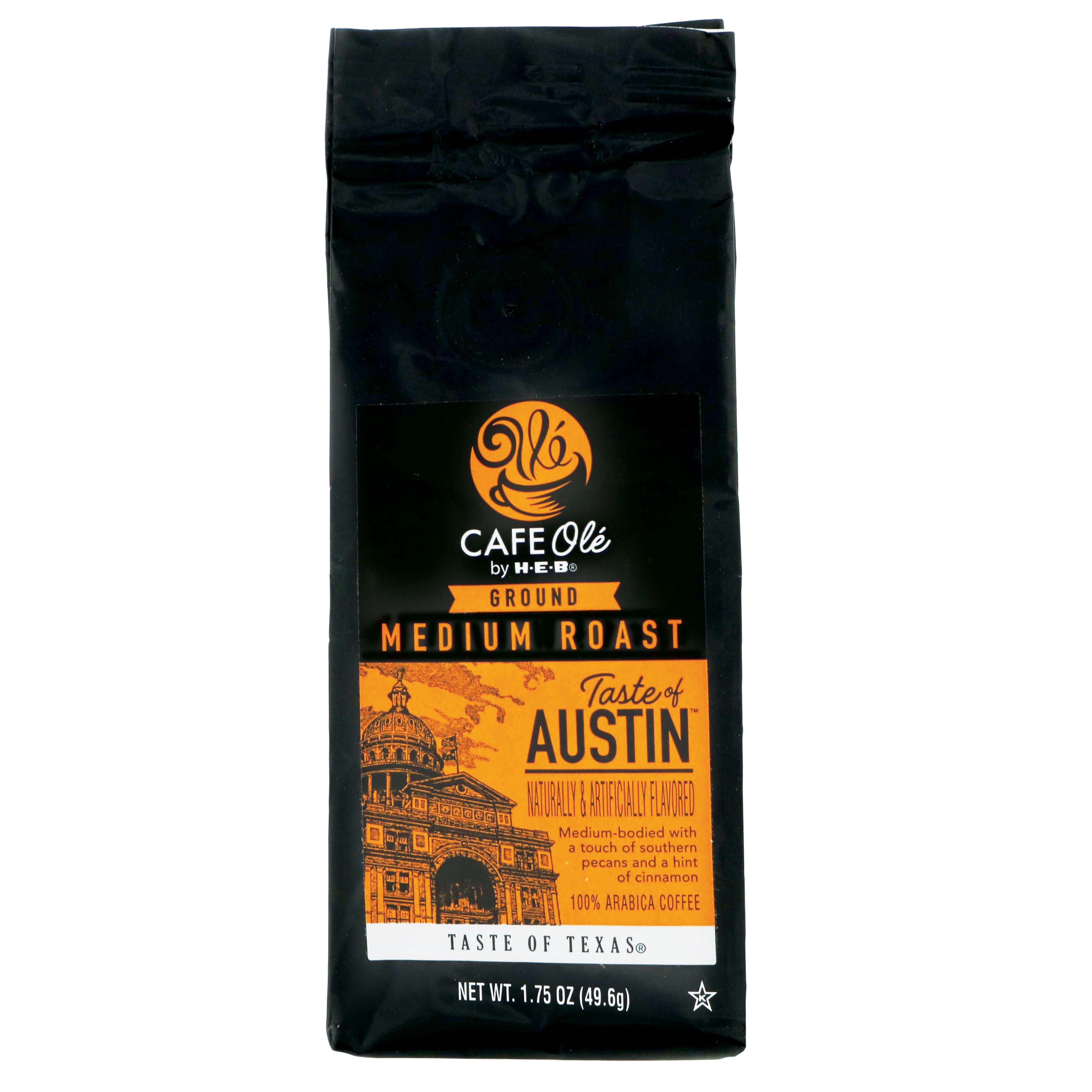 Cafe Ole By H-E-B Taste Of Austin Medium Roast Ground Coffee - Shop ...