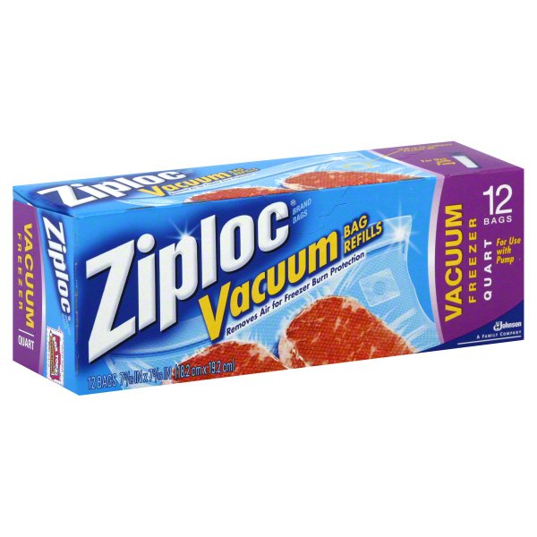 Ziploc Vacuum Quart Bag Refills Shop Storage Bags at HEB