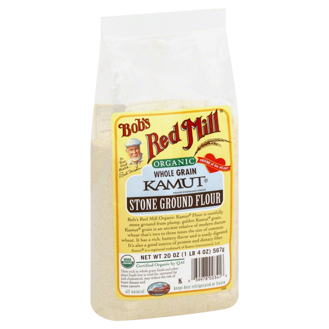 Bob's Red Mill Organic Whole Grain Kamut Stone Ground Flour - Shop ...