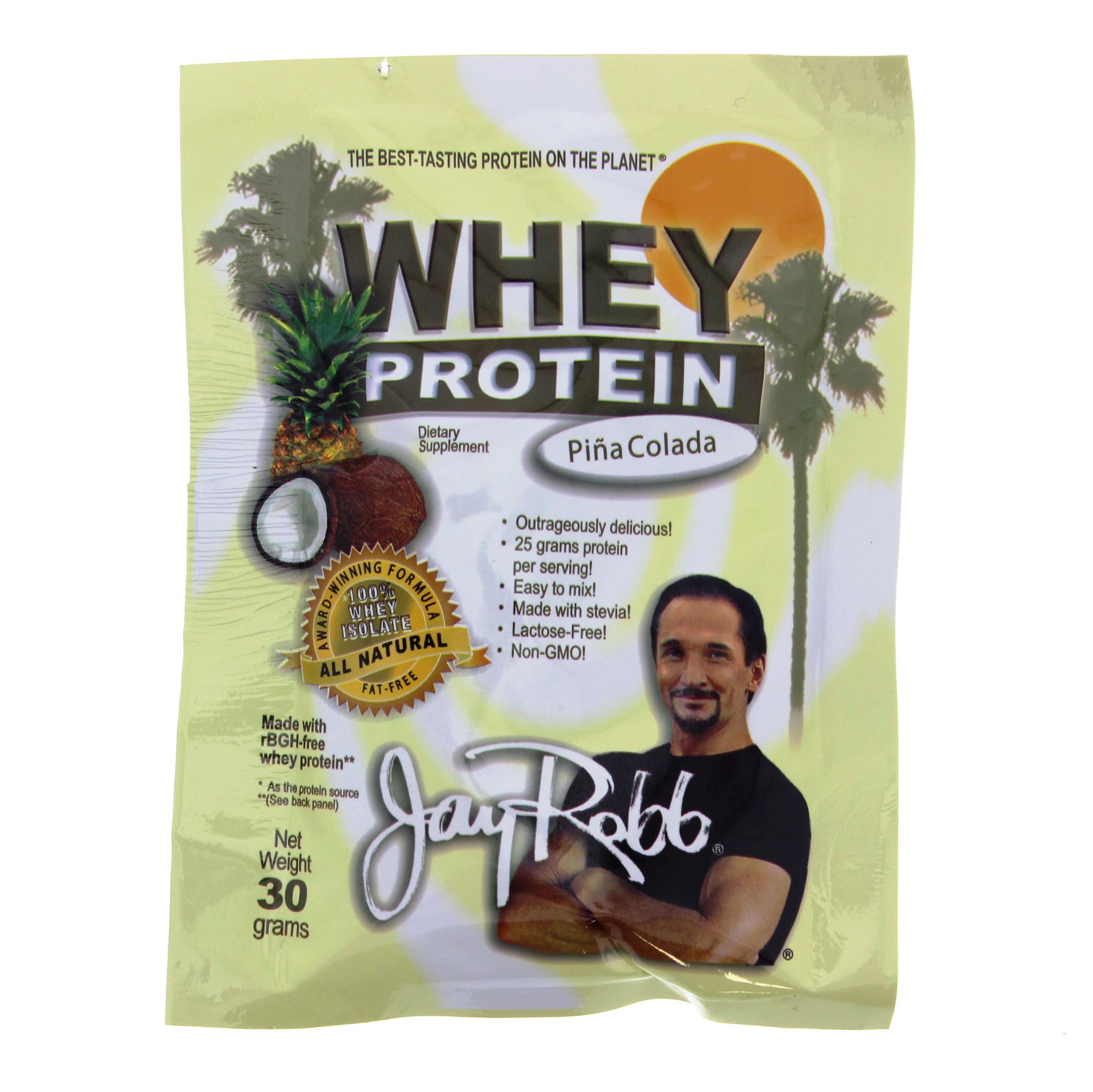 Jay Robb Pina Colada Whey Protein Isolate Single Serving Packet Shop