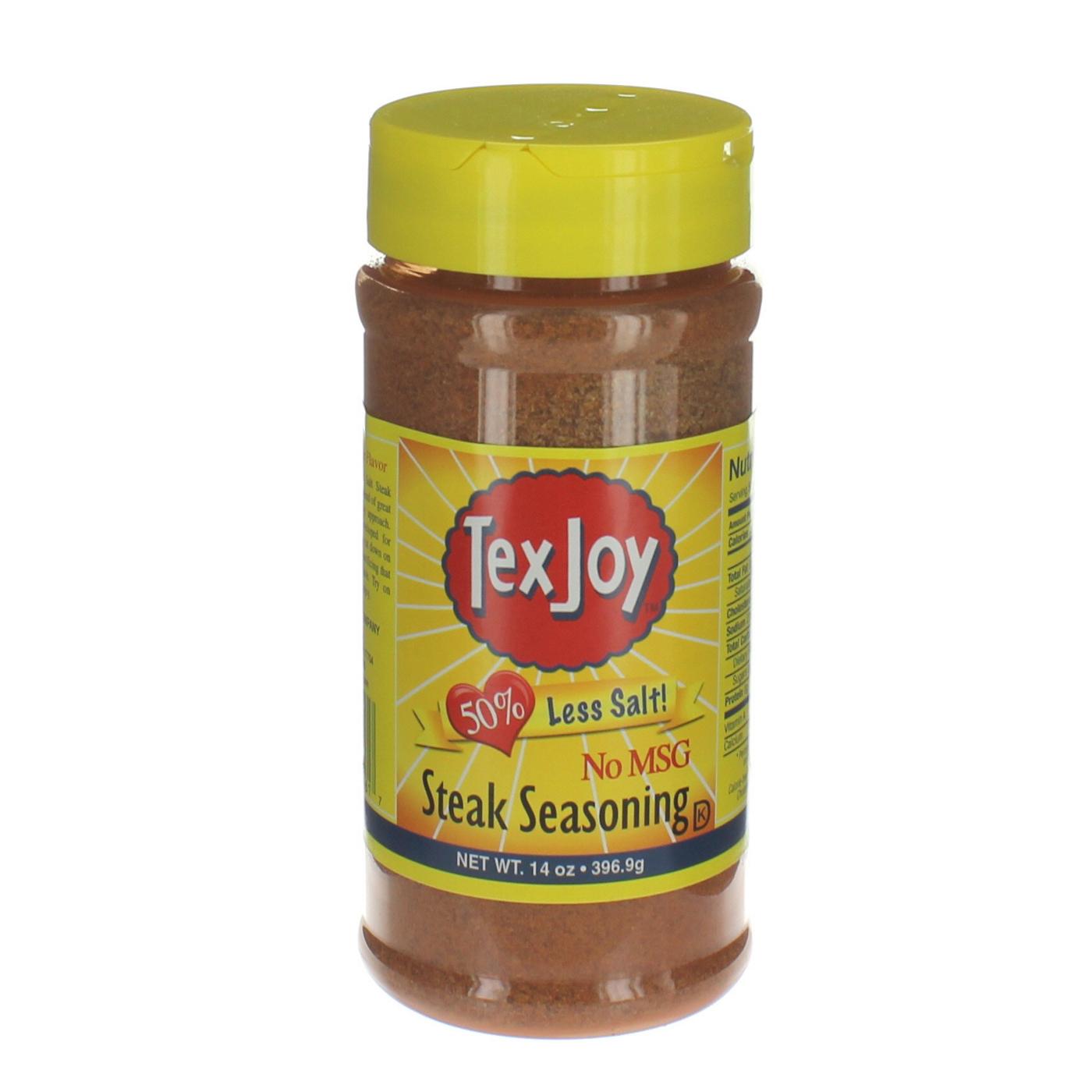 Texjoy Steak Seasoning Less Salt Shop Spice Mixes At H E B