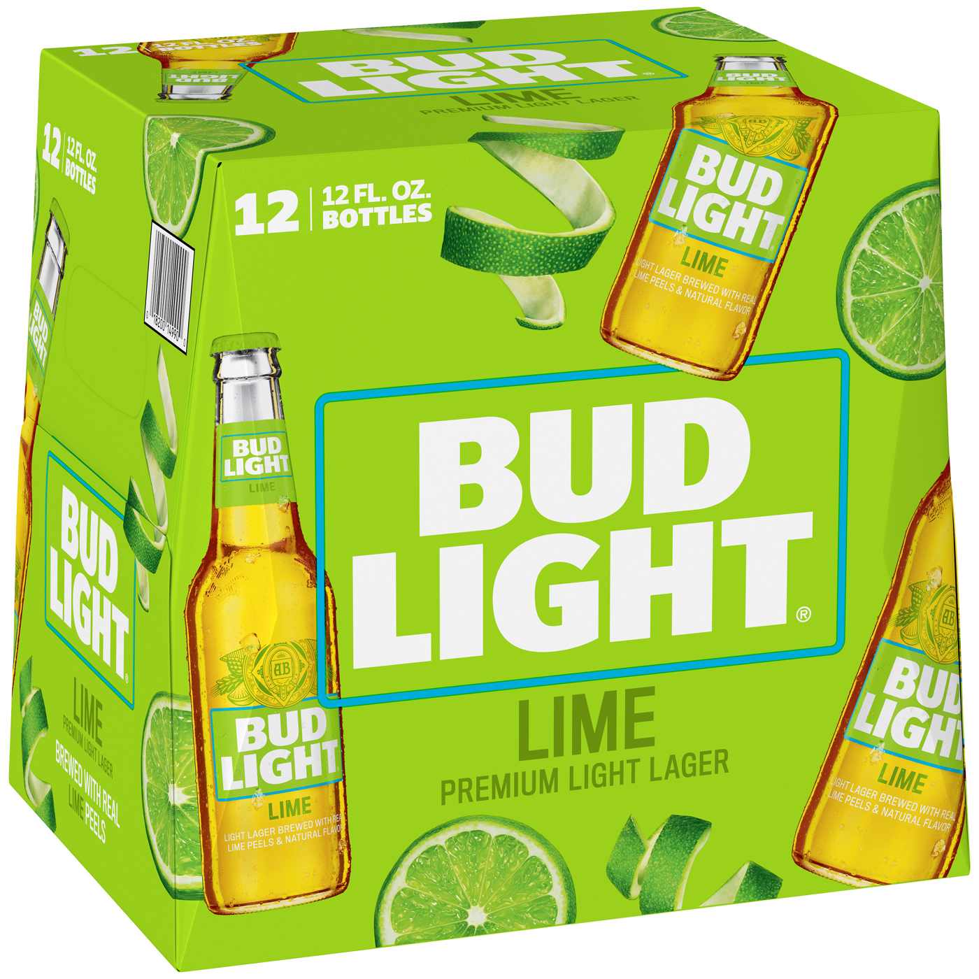Bud Light Lime Beer 12 Oz Bottles