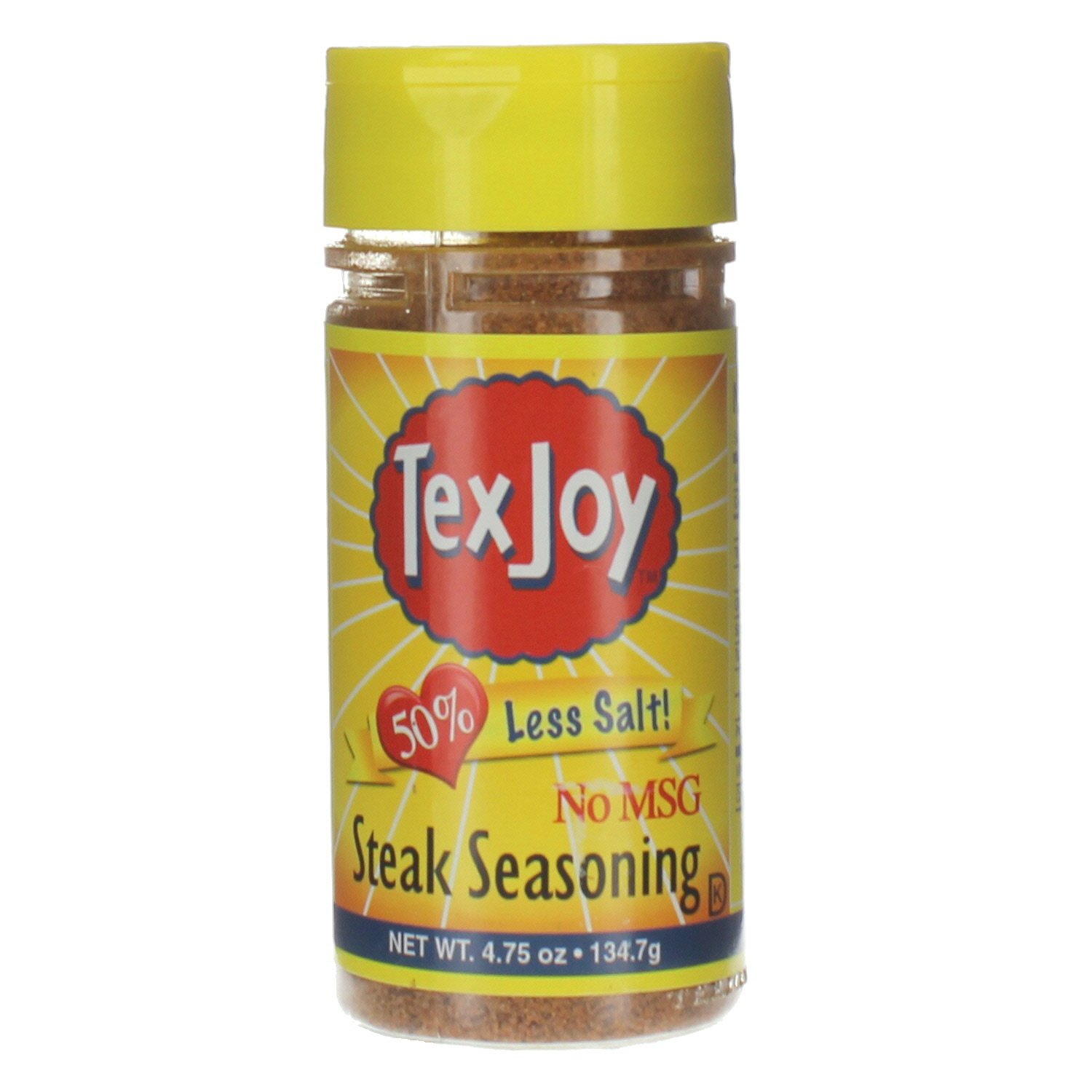 TexJoy Less Salt Steak Seasoning Shop Spice mixes at HEB