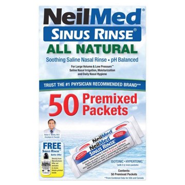 NeilMed Sinus Rinse Premixed Packets, 50 ct
