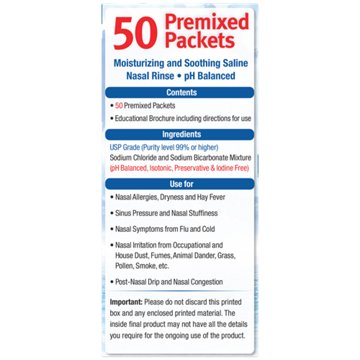 NeilMed Sinus Rinse Premixed Packets, 50 ct