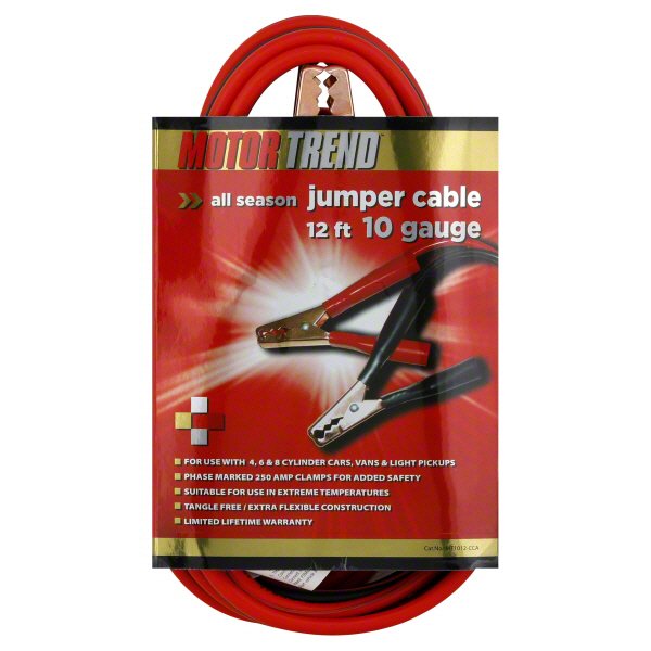 Motor Trend All Season 10 Gauge Jumper Cable Shop Patio & Outdoor at