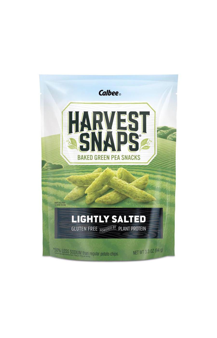 Calbee Harvest Snaps Lightly Salted Green Pea Snack Crisps; image 1 of 2