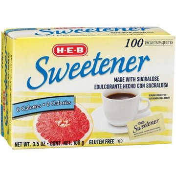 H-E-B Sucralose Sweetener Packets, 100 ct