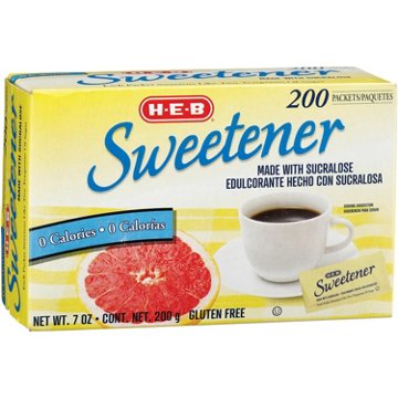 H-E-B Sucralose Sweetener Packets, 200 ct