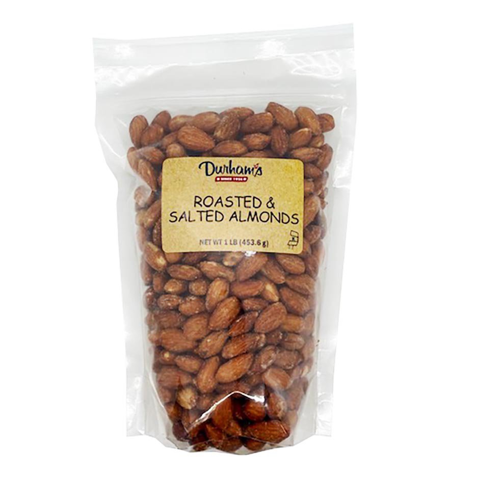 Durham's Roasted Salted Whole Almonds Shop Snacks & Candy at HEB