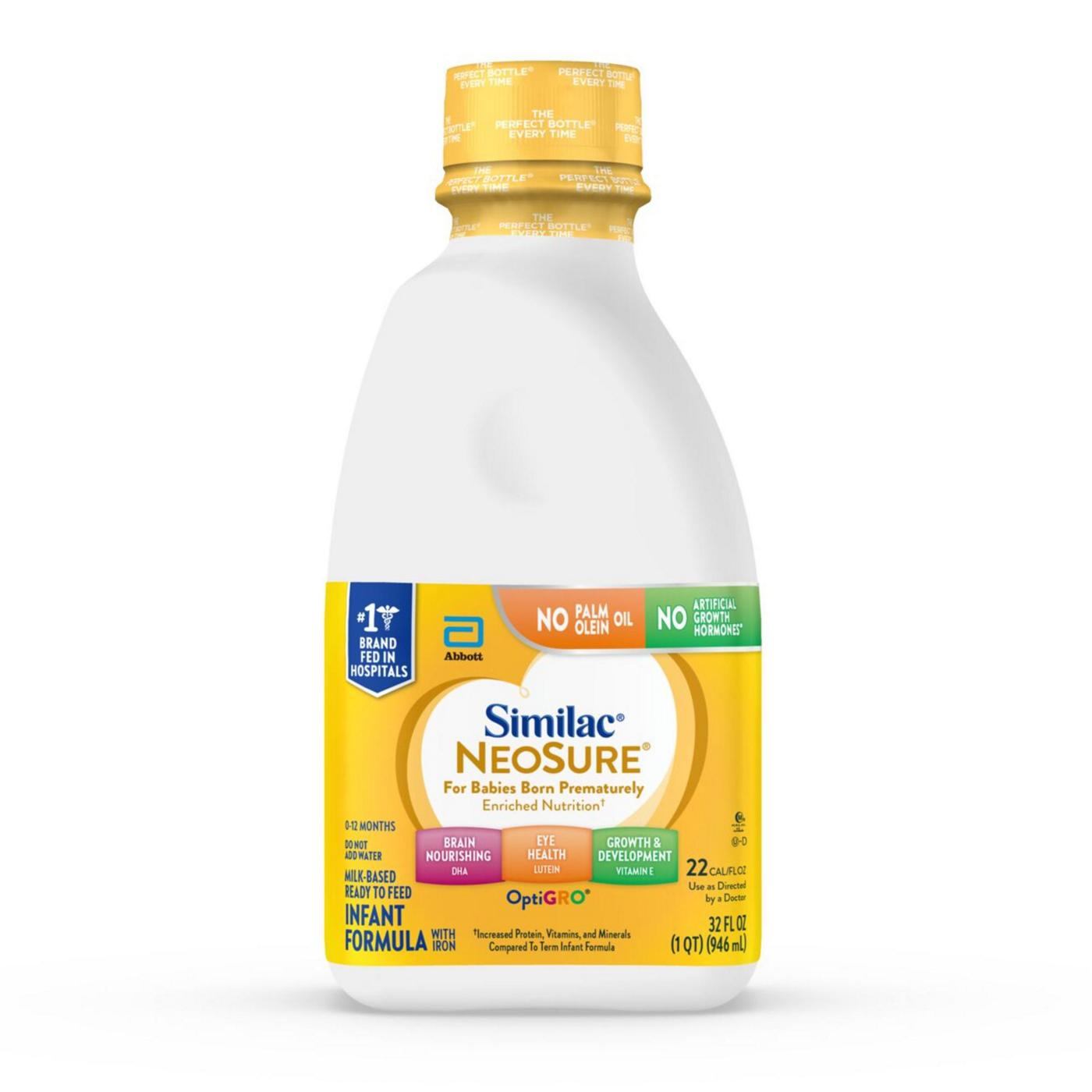 Similac NeoSure Milk-Based Ready-to-Feed Premature Infant Formula with Iron; image 1 of 4