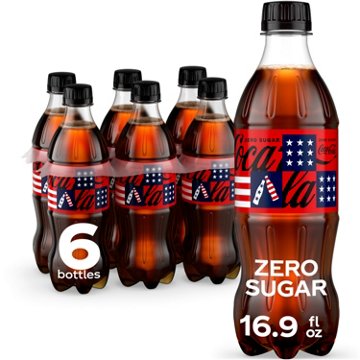 Coca-Cola Zero Sugar Soda Soft Drink 6 pk Bottles