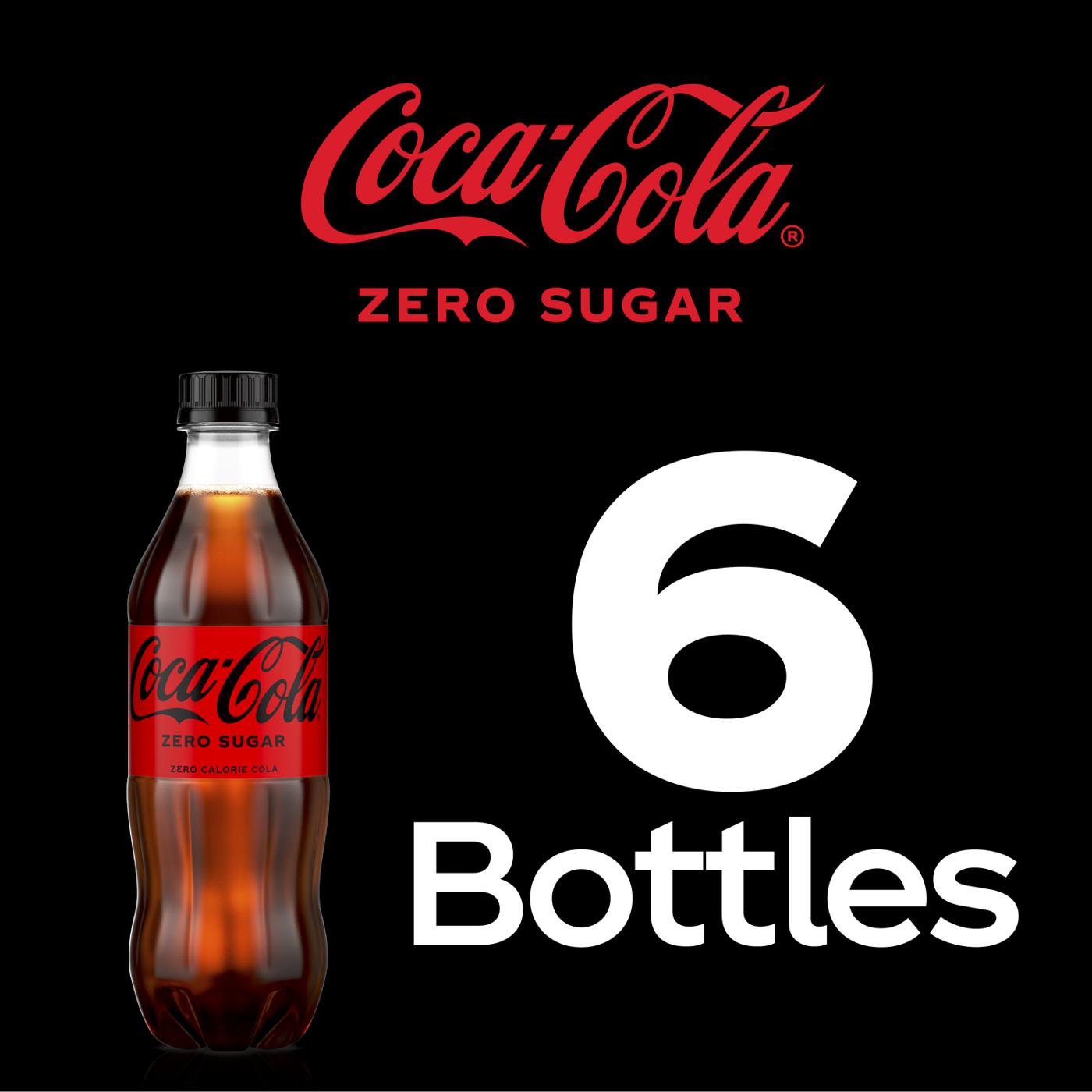 Coca-Cola Zero Sugar Coke 16.9 oz Bottles; image 3 of 3