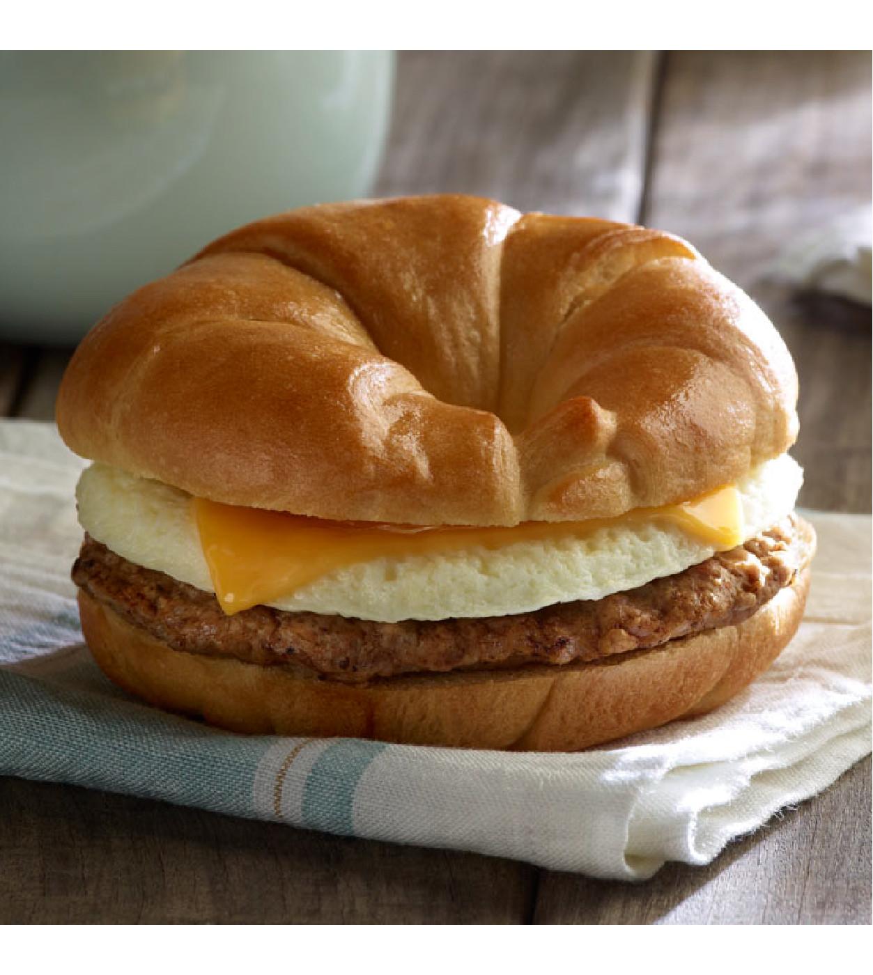 Jimmy Dean Delights Turkey Sausage, Egg White & Cheese Croissant Sandwiches; image 2 of 3