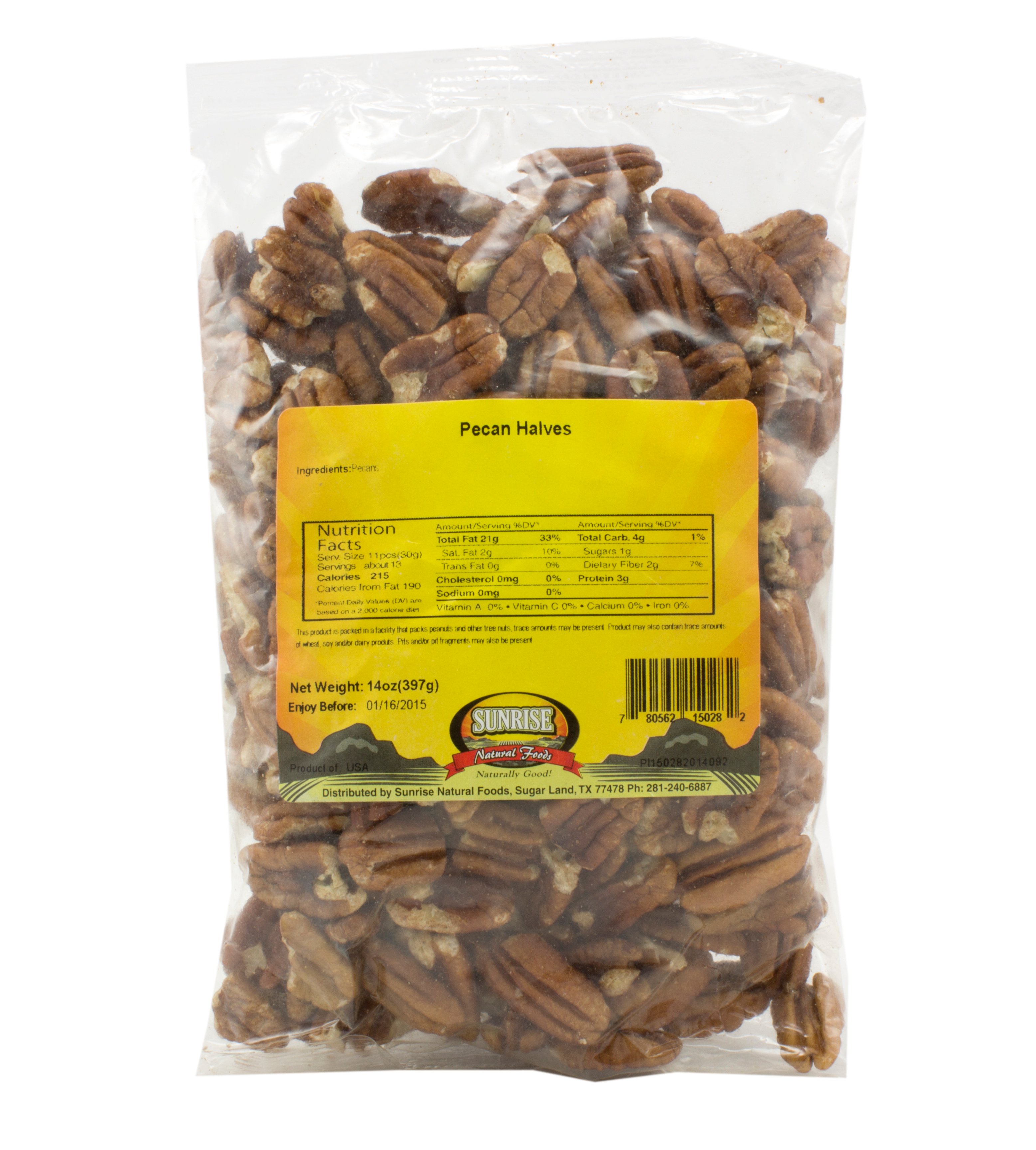 Sunrise Natural Foods Pecan Halves Shop Nuts & Seeds at HEB