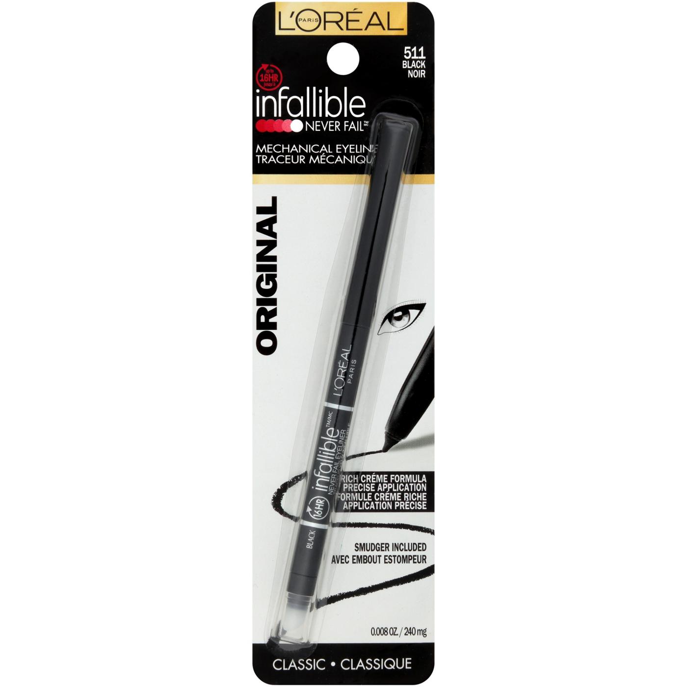 L'Oréal Paris Infallible Never Fail Pencil Eyeliner - Black; image 1 of 7