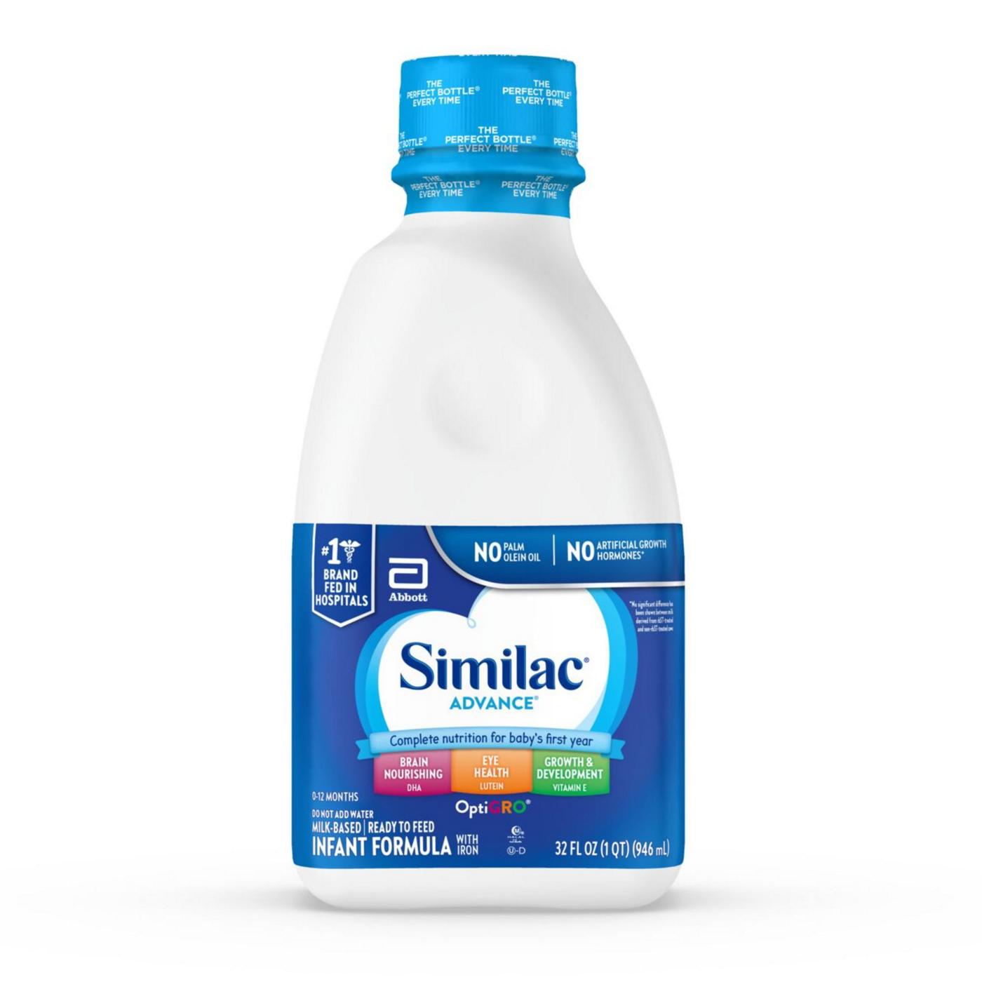 Similac Advance Milk-Based Ready-to-Feed Infant Formula with Iron; image 1 of 11