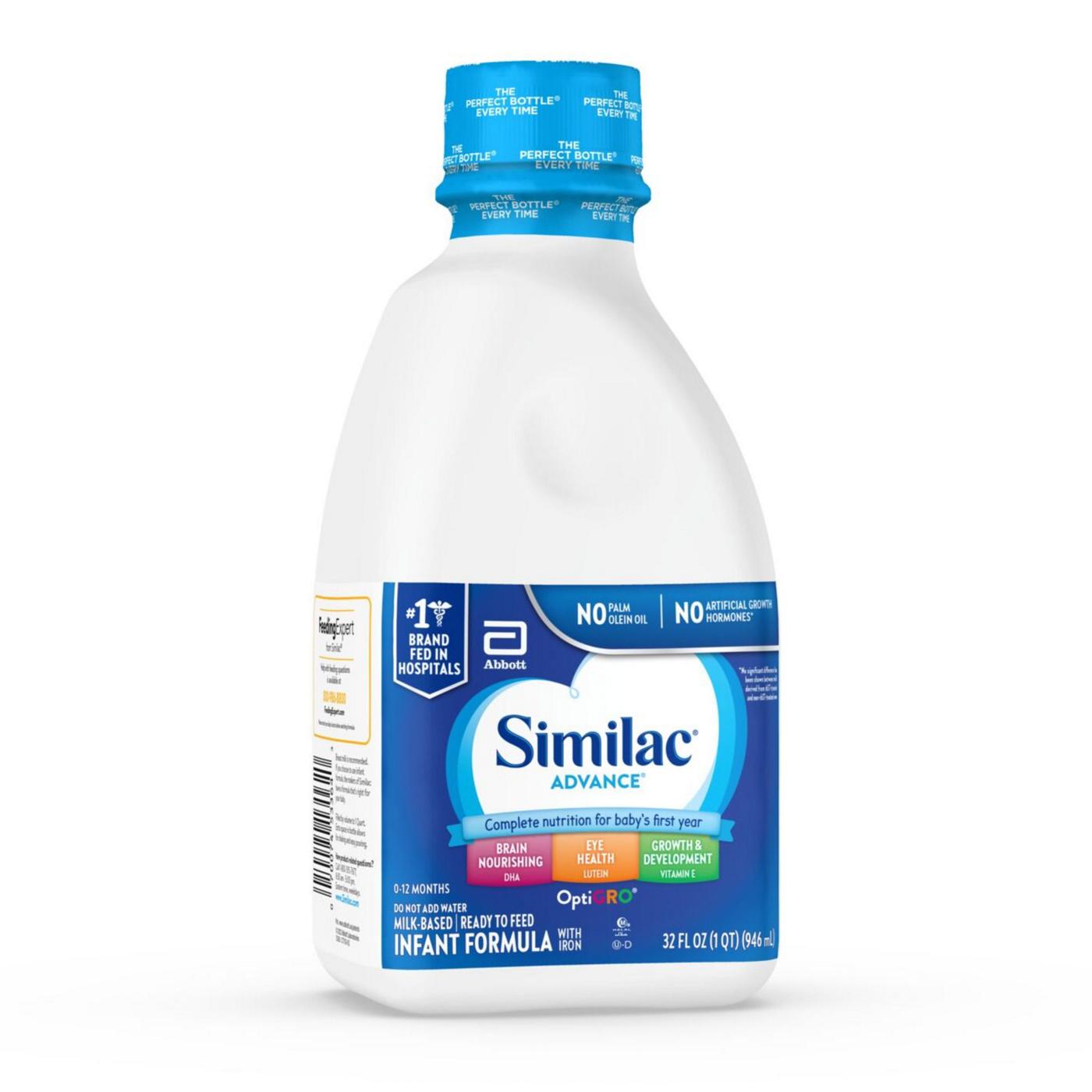 Similac Advance Milk-Based Ready-to-Feed Infant Formula with Iron; image 3 of 10