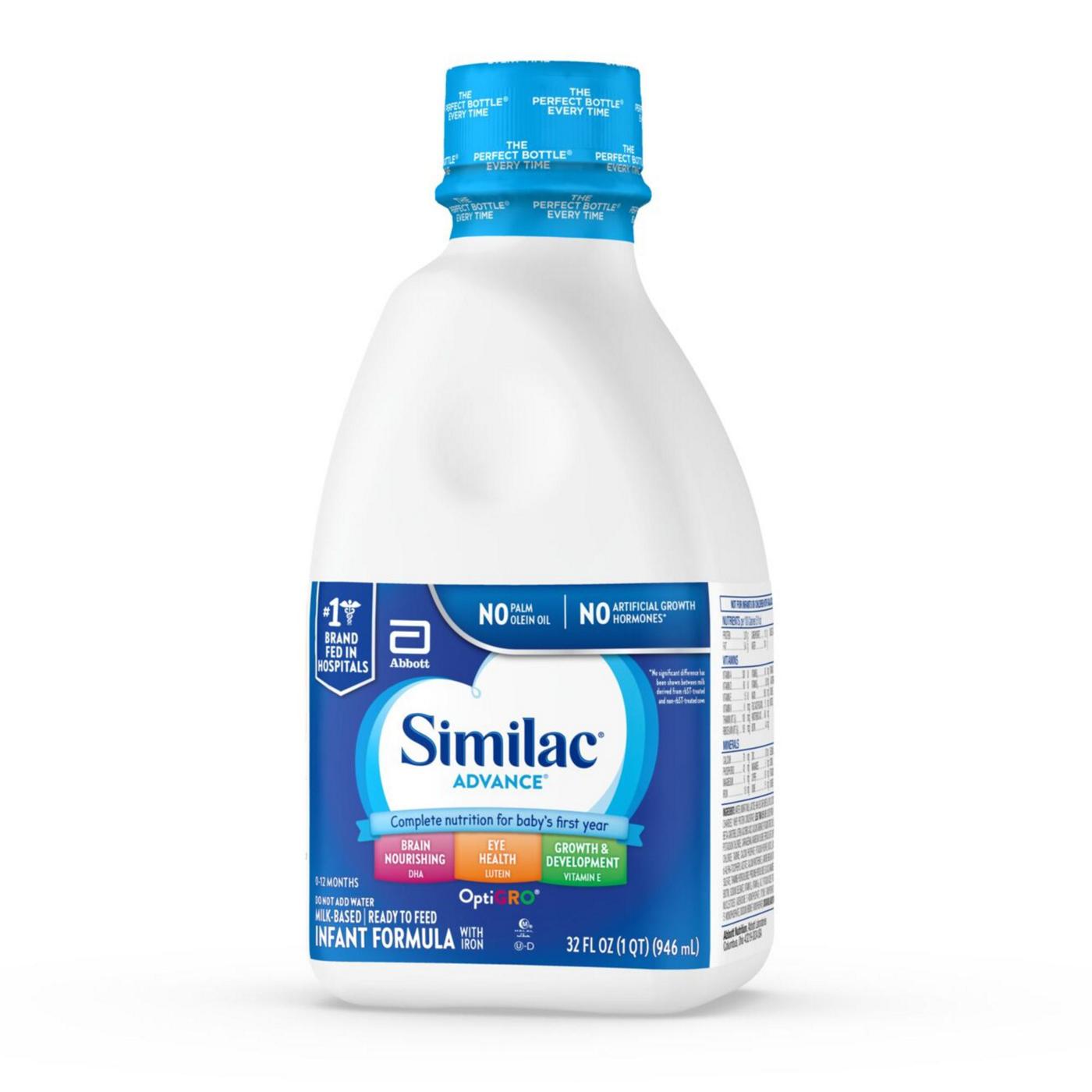 Similac Advance Milk-Based Ready-to-Feed Infant Formula with Iron; image 7 of 10