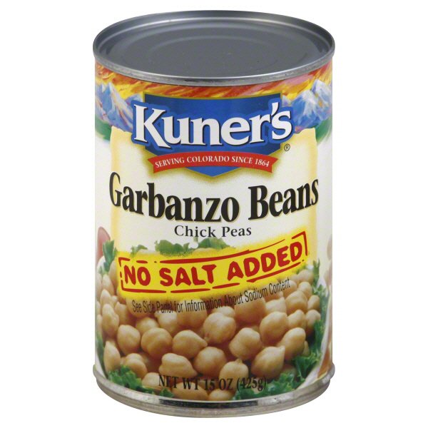 Kuner's Garbanzo Beans No Salt Added Shop Canned & Dried Food at HEB