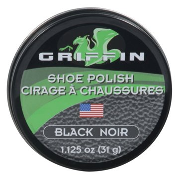 Griffin Shoe Polish - Black, 1.125 oz