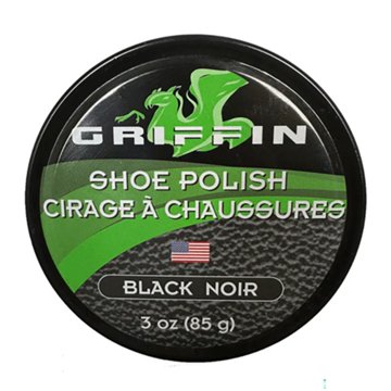 Griffin Shoe Polish - Black, 3 oz