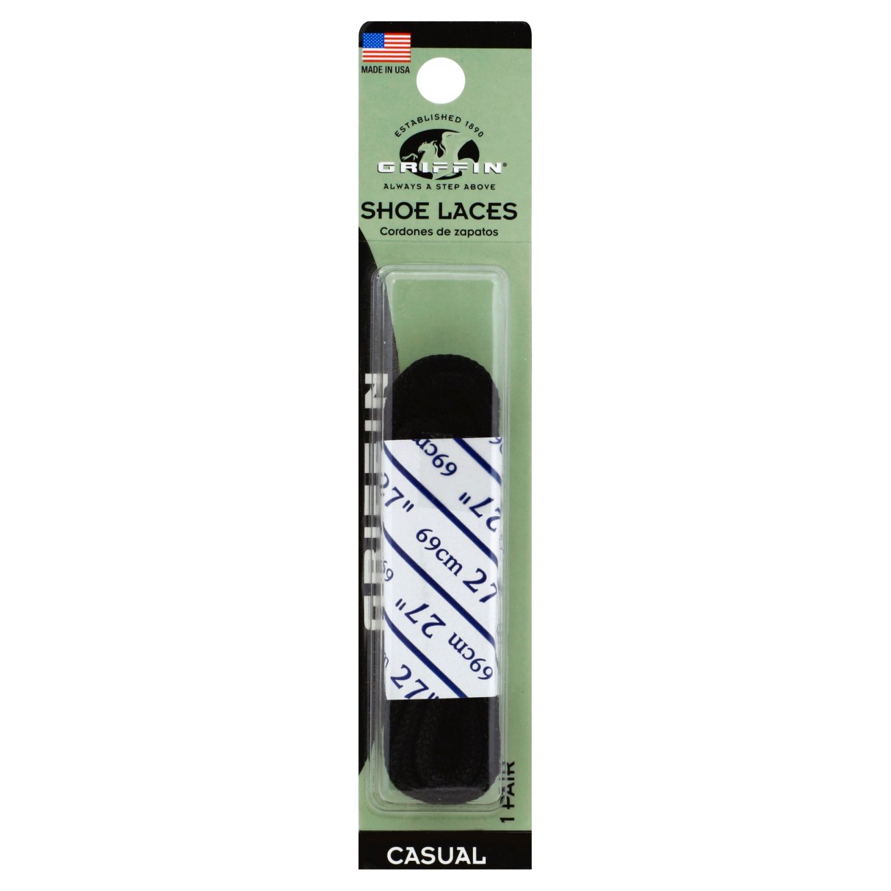 Griffin Casual Shoe Laces Black Shop Laces & accessories at HEB