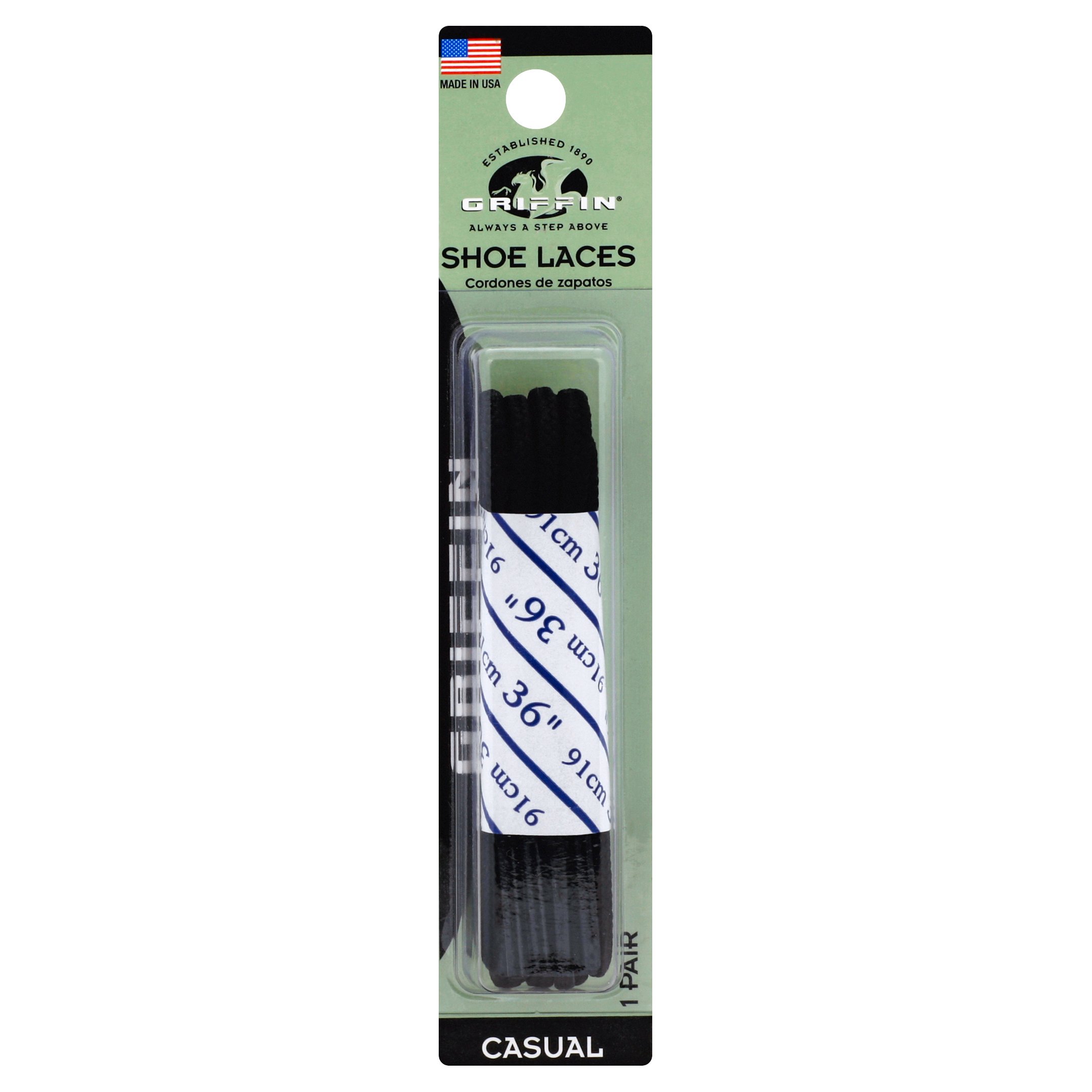 Griffin Causal Round Shoe Laces Black Shop Laces & accessories at HEB