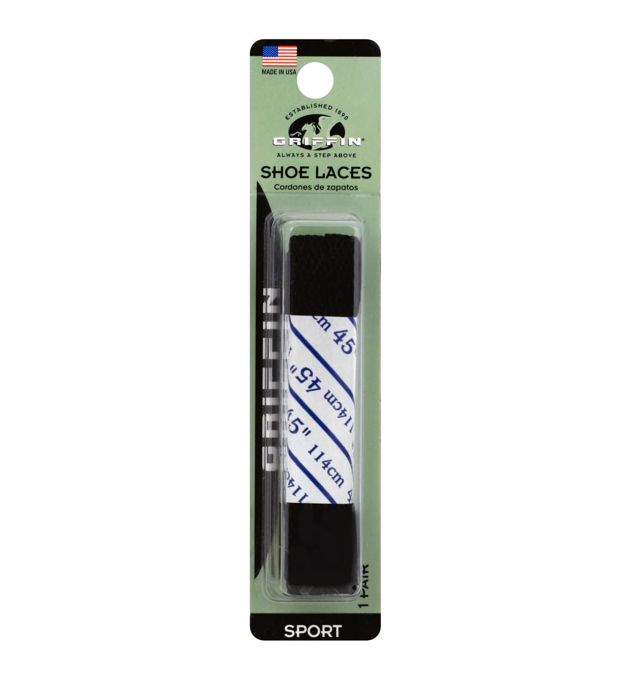 Griffin Sport Shoe Laces - Black; image 1 of 2