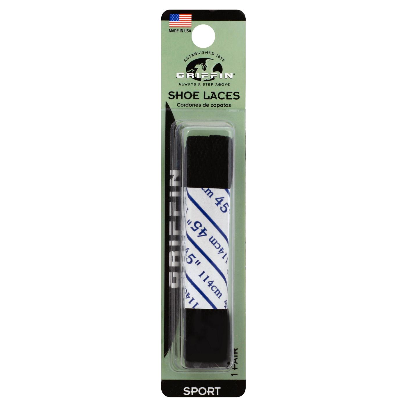 Griffin Sport Shoe Laces - Black; image 2 of 2