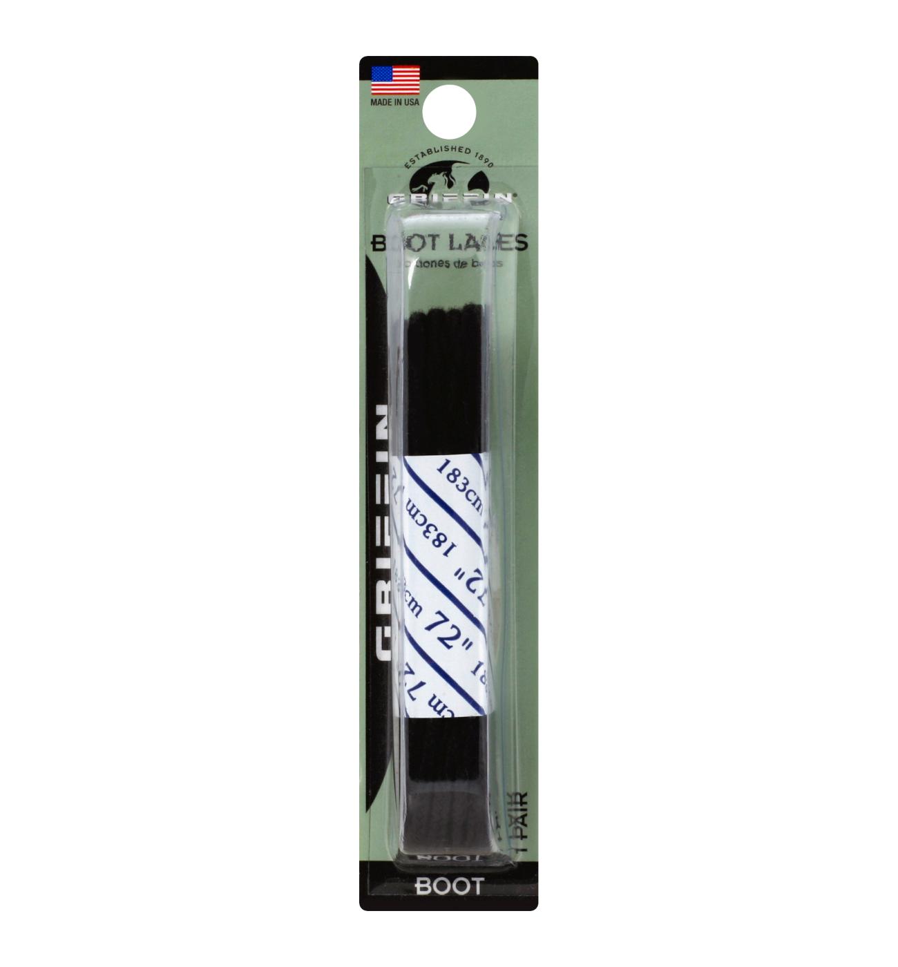 Griffin Boot Shoe Laces - Black; image 1 of 2