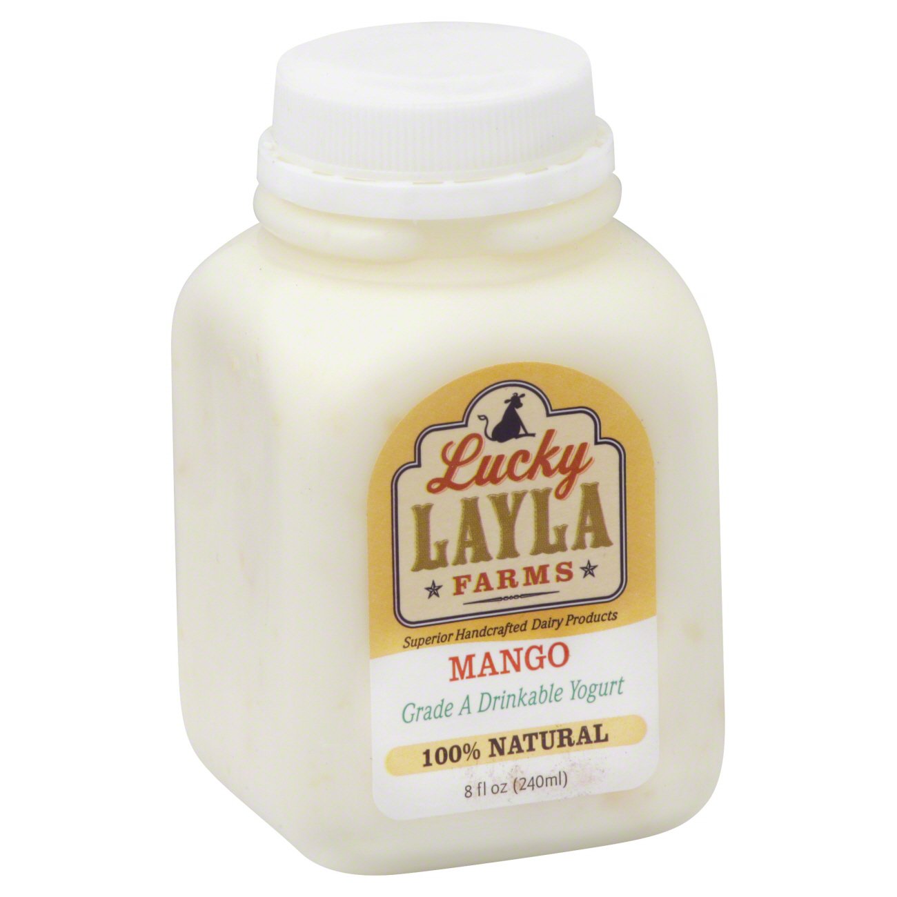 Lucky Layla Mango Yogurt Drink, 8 oz