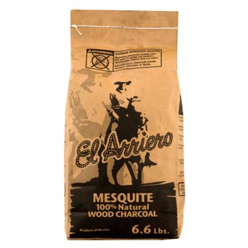 El Arriero Mesquite Wood 100% Natural  Charcoal, 6.6 lb