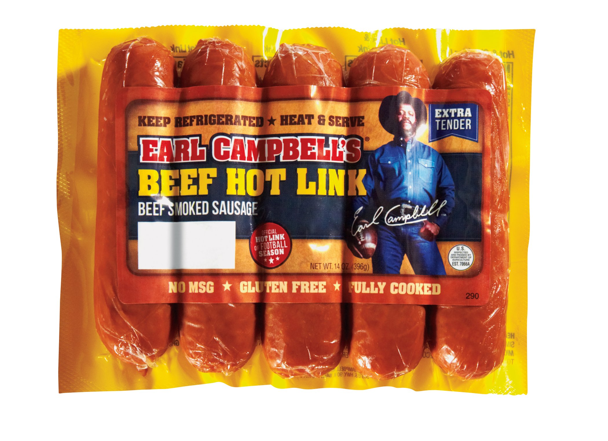 Earl Campbell's Beef Hot Links - Shop Sausage at H-E-B