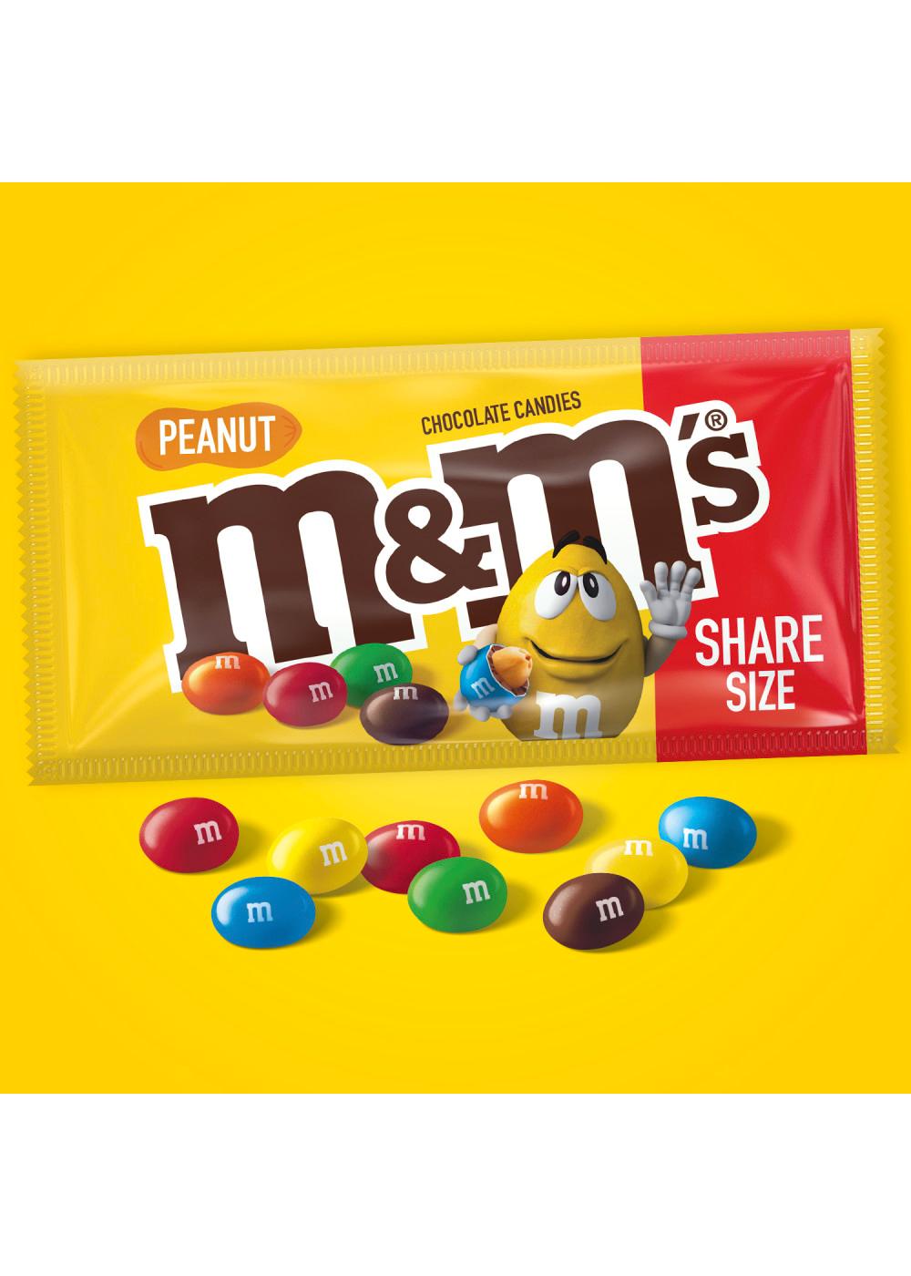 M&M'S Peanut Milk Chocolate Candy - Share Size; image 2 of 8