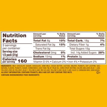 M&M'S Peanut Milk Chocolate Candy - Share Size