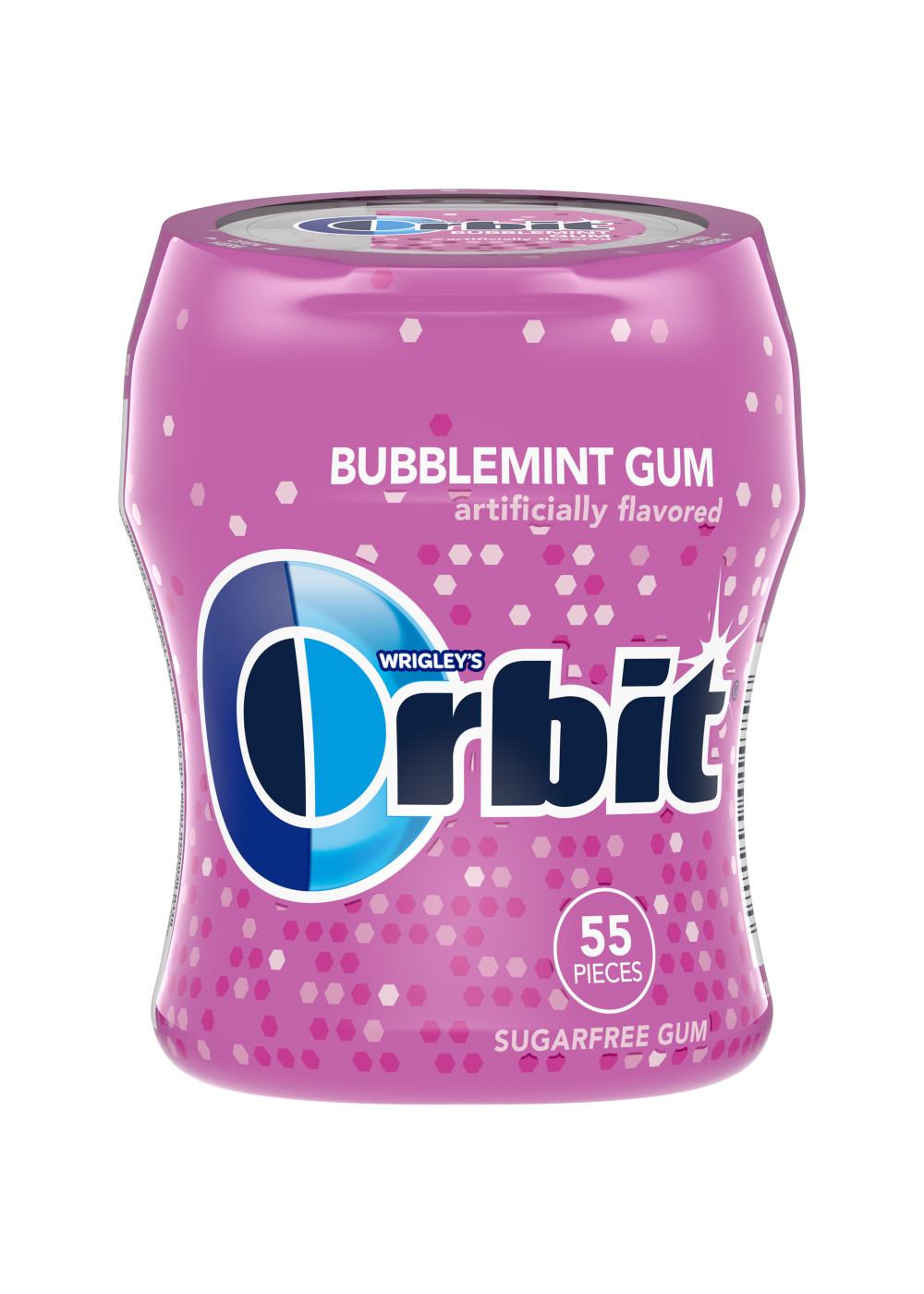 Orbit Bubblemint Sugar Free Chewing Gum Bottle; image 1 of 7