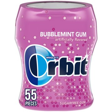 Orbit Bubblemint Sugar Free Chewing Gum, 55 pc
