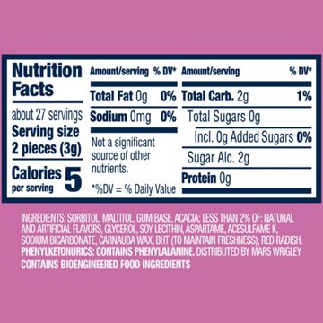 Orbit Bubblemint Sugar Free Chewing Gum, 55 pc