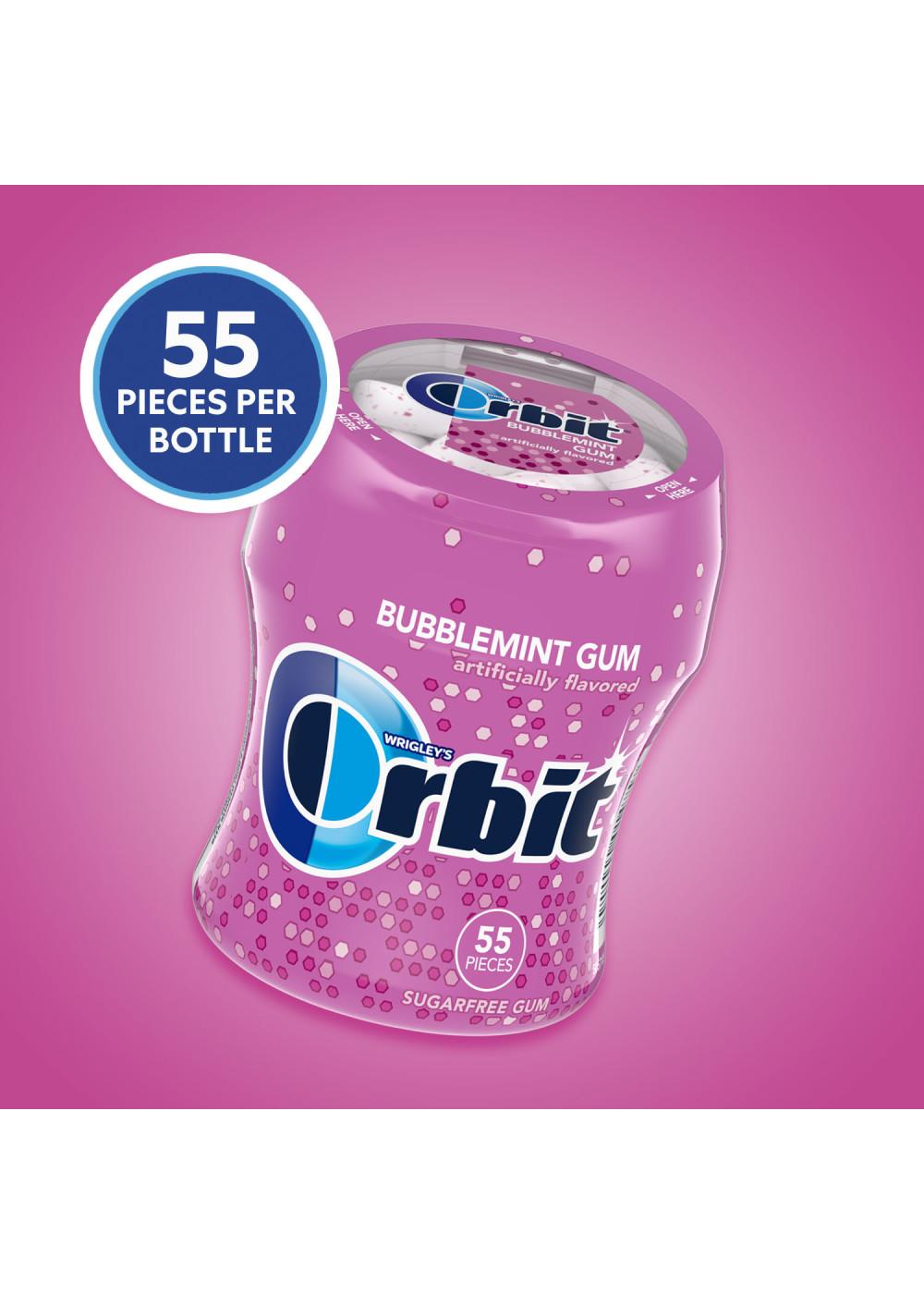 Orbit Bubblemint Sugar Free Chewing Gum Bottle; image 7 of 7
