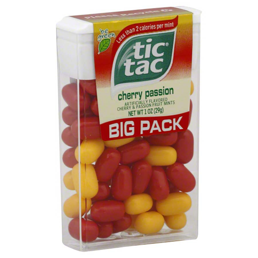 Tic Tac Cherry Passion Big Pack Mints Shop Candy At H E B