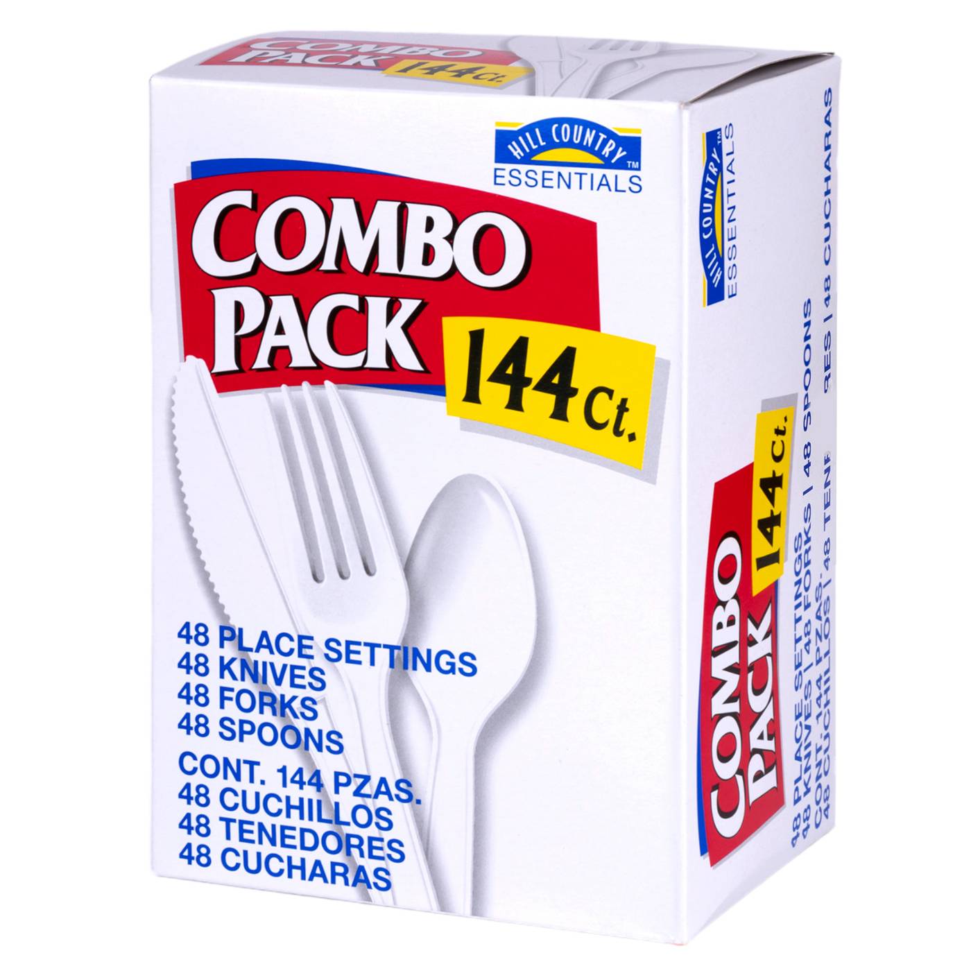 Hill Country Essentials Plastic Knives, Forks & Spoons Combo Pack - White; image 3 of 3