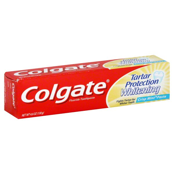 Colgate Tartar Protection Whitening Crisp Mint Paste Fluoride