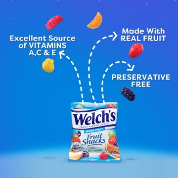 Welch's Reduced Sugar Mixed Fruit Snacks, 8 ct