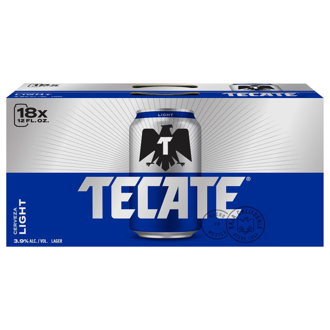 Tecate Light Beer 12 Oz Cans