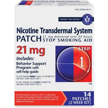 Habitrol Nicotine Transdermal System Step 1 Stop Smoking Aid Patch 21 Mg, 14 CT