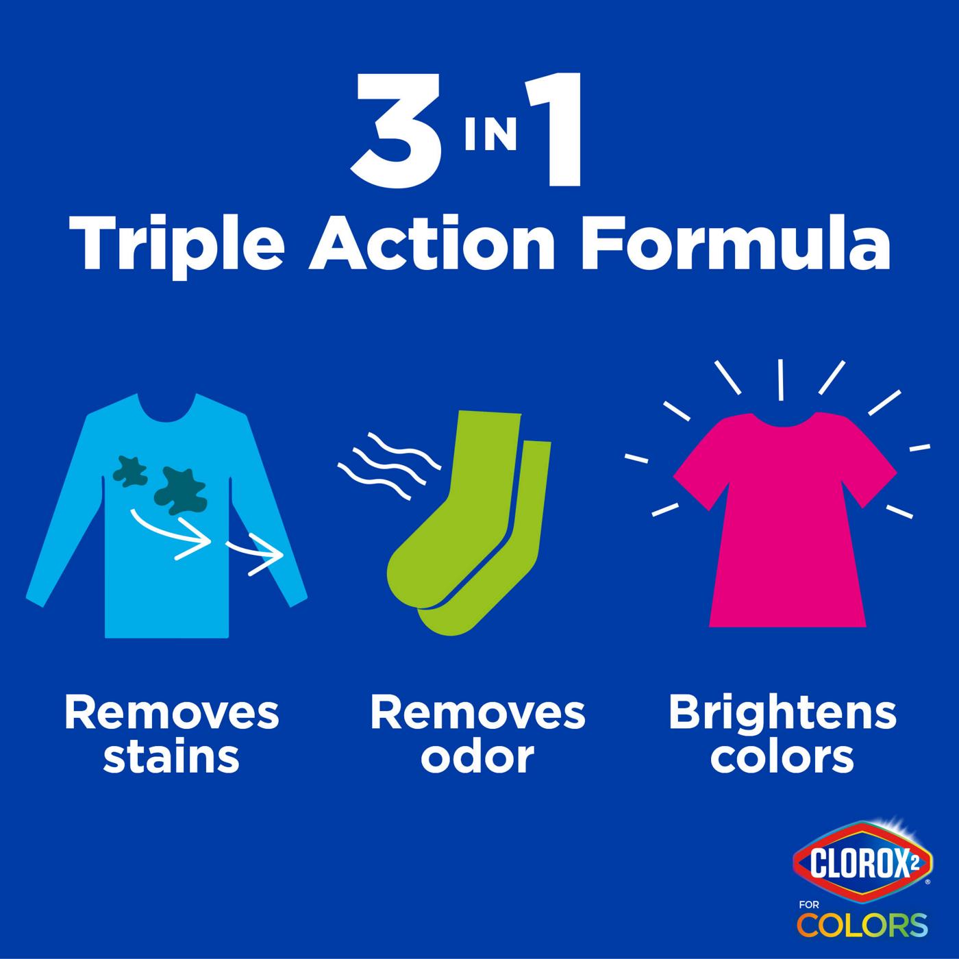 Clorox 2 2 for Colors 3-in-1 HE Laundry Additive, 24 Loads - Original; image 4 of 10