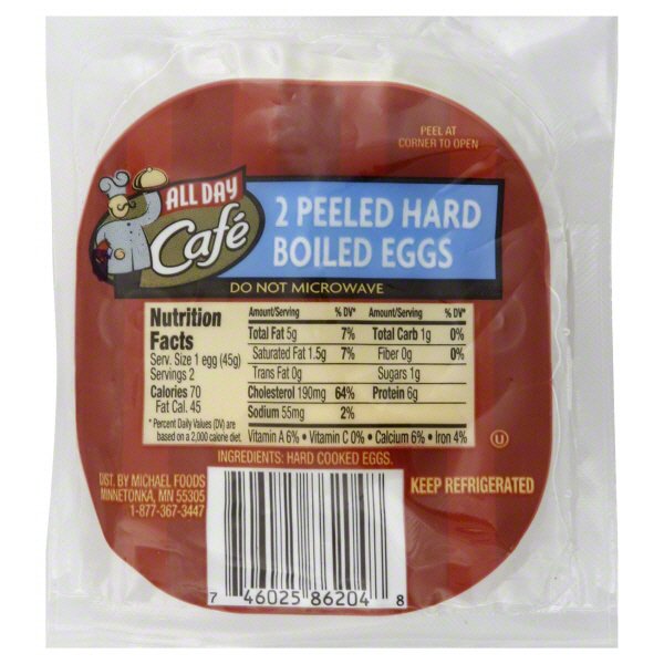 All Day Cafe Peeled Hard Boiled Eggs Shop Entrees & sides at HEB