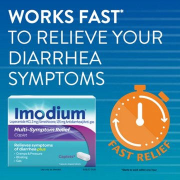 Imodium Multi-Symptom Relief Diarrhea Medicine Caplets